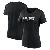 Atlanta Falcons Logo Athletic Women's Lean T-Shirt Black