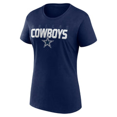 Dallas Cowboys Logo Athletic Women's Lean T-Shirt Navy