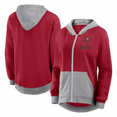 Tampa Bay Buccaneers Logo Athletic Women's Hit It French Terry Full-Zip Hoodie Red