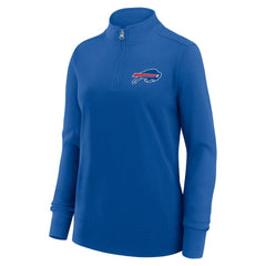 Buffalo Bills Logo Athletic Women's Velocity Quarter-Zip Jacket Royal