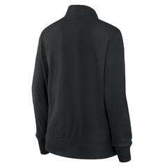 Pittsburgh Steelers Logo Athletic Women's Velocity Quarter-Zip Jacket Black
