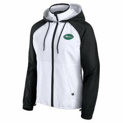 New York Jets Women's Full-Zip Anorak Hoodie Jacket White