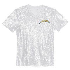 NFL Justin Herbert Los Angeles Chargers Girls Youth Sequin V-Neck Fashion Jersey - Powder Blue on sale