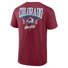 NHL Colorado Avalanche Logo Athletic Never Over T-Shirt - Burgundy