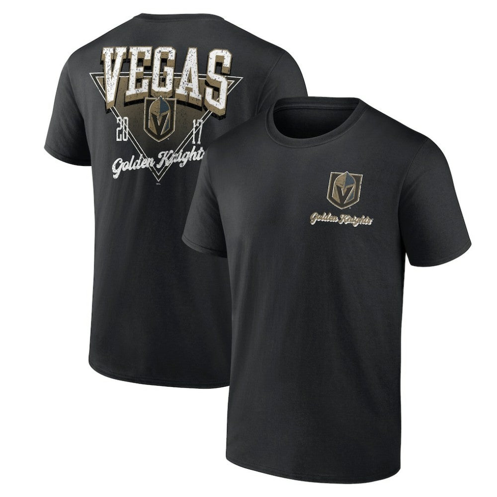 NHL Vegas Golden Knights Logo Athletic Never Over T-Shirt - Black