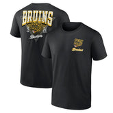 NHL Boston Bruins Logo Athletic Never Over T-Shirt - Black