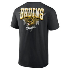 NHL Boston Bruins Logo Athletic Never Over T-Shirt - Black