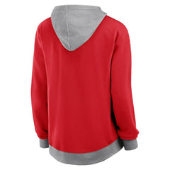 NHL Carolina Hurricanes Logo Athletic Women's Hit It French Terry Full-Zip Hoodie - Red