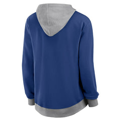 NHL Toronto Maple Leafs Logo Athletic Women's Hit It French Terry Full-Zip Hoodie - Blue