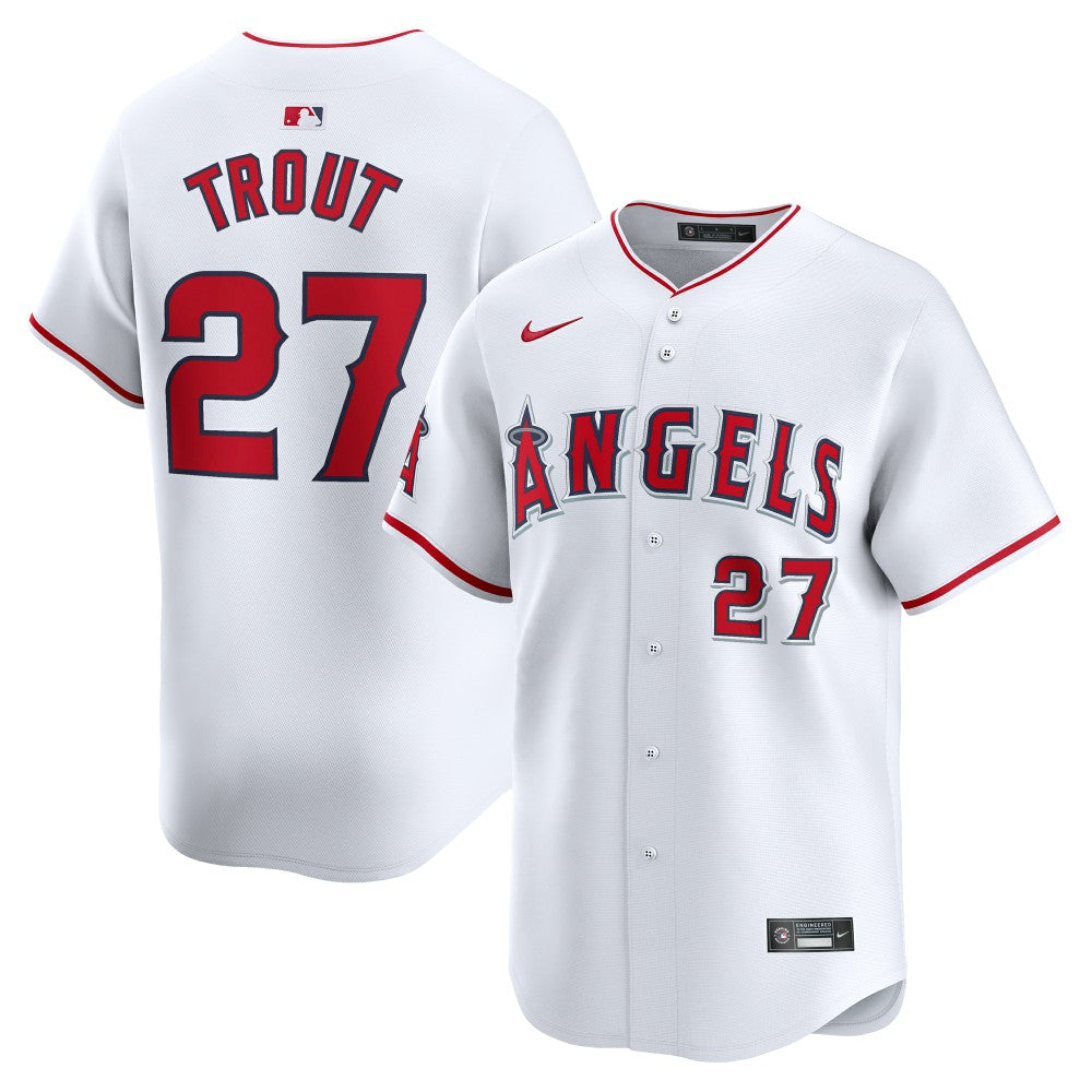 MLB Mike Trout Los Angeles Angels Nike Youth Home Limited Player Jersey - White