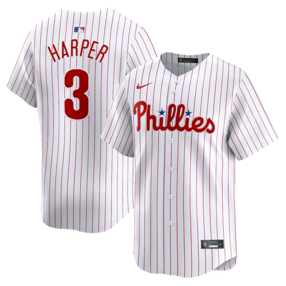 MLB Bryce Harper Philadelphia Phillies Nike Youth Home Limited Player Jersey - White