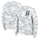 Cleveland Browns Women's 2024 Salute To Service Dri-FIT Long Sleeve T-Shirt Arctic Camo