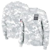 New York Jets Women's 2024 Salute To Service Dri-FIT Long Sleeve T-Shirt Arctic Camo