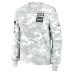 New York Jets Women's 2024 Salute To Service Dri-FIT Long Sleeve T-Shirt Arctic Camo