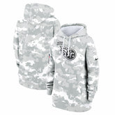 Tennessee Titans Women's 2024 Salute To Service Club Fleece Oversized Pullover Hoodie Arctic Camo