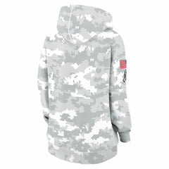 Tennessee Titans Women's 2024 Salute To Service Club Fleece Oversized Pullover Hoodie Arctic Camo