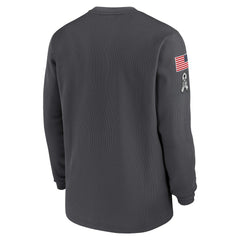 Dallas Cowboys 2024 Salute To Service Long Sleeve T-Shirt Anthracite