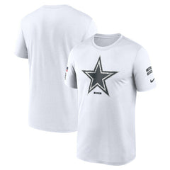 Dallas Cowboys 2024 Salute To Service Legend Performance T-Shirt White