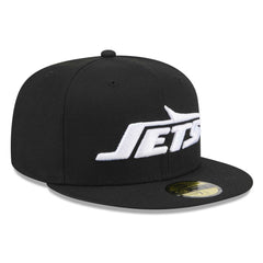 New York Jets New Era Omaha 59FIFTY Fitted Hat Black