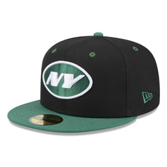 New York Jets New Era Flipside 2Tone 59FIFTY Fitted Hat Black/Green