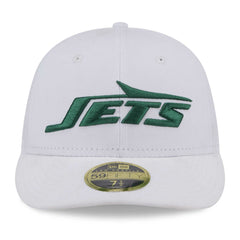 New York Jets New Era Wordmark Omaha Low Profile 59FIFTY Fitted Hat White