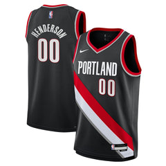 NBA Scoot Henderson Portland Trail Blazers Youth Swingman Jersey - Icon Edition - Black