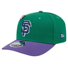 San Francisco Giants New Era 2024 Big League Chew Flavor Pack 9SEVENTY Adjustable Hat - Green/Purple Hats