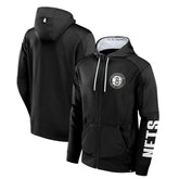 Brooklyn Nets Baller Defender Performance Full-Zip Hoodie Black