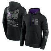 Sacramento Kings Game Time Crossover Pullover Hoodie Black