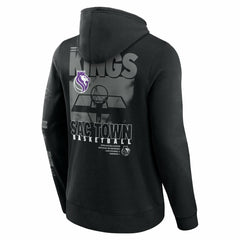 Sacramento Kings Game Time Crossover Pullover Hoodie Black