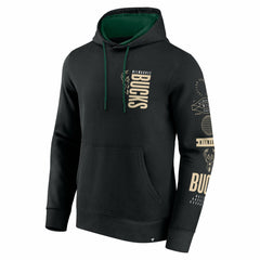 Milwaukee Bucks Game Time Crossover Pullover Hoodie Black