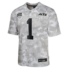 NFL Sauce Gardner New York Jets Youth 2024 Salute to Service Game Jersey - Arctic Camo