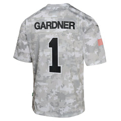 NFL Sauce Gardner New York Jets Youth 2024 Salute to Service Game Jersey - Arctic Camo