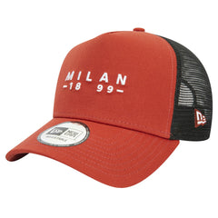 AC Milan New Era 9FORTY A-Frame Trucker Adjustable Hat Brown