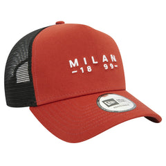 AC Milan New Era 9FORTY A-Frame Trucker Adjustable Hat Brown