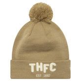 Tottenham Hotspur New Era Boucle Cuffed Knit Hat with Pom Tan