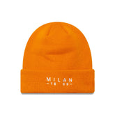 AC Milan New Era Wordmark Cuffed Knit Hat Orange