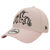 AC Milan New Era Youth Needle Corduroy 9FORTY Adjustable Hat Light Pink