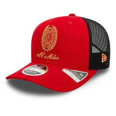 AC Milan New Era Heritage Gold Original Fit 9FIFTY Stretch-Snap Hat Red sale