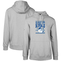 Kansas City Royals Levelwear Podium Inaugural Pullover Hoodie - Gray Hoodies