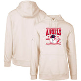 Los Angeles Angels Levelwear Podium Inaugural Pullover Hoodie - Cream Hoodies