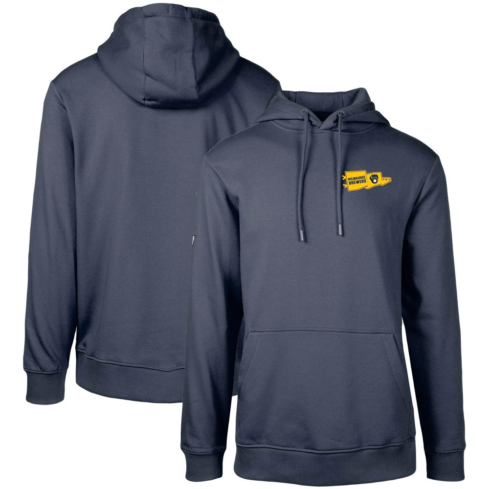 Milwaukee Brewers Levelwear Podium Rafters Pullover Hoodie - Navy Hoodies