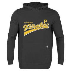 Pittsburgh Pirates Levelwear Relay 2.0 Retro Pullover Hoodie - Black Hoodies