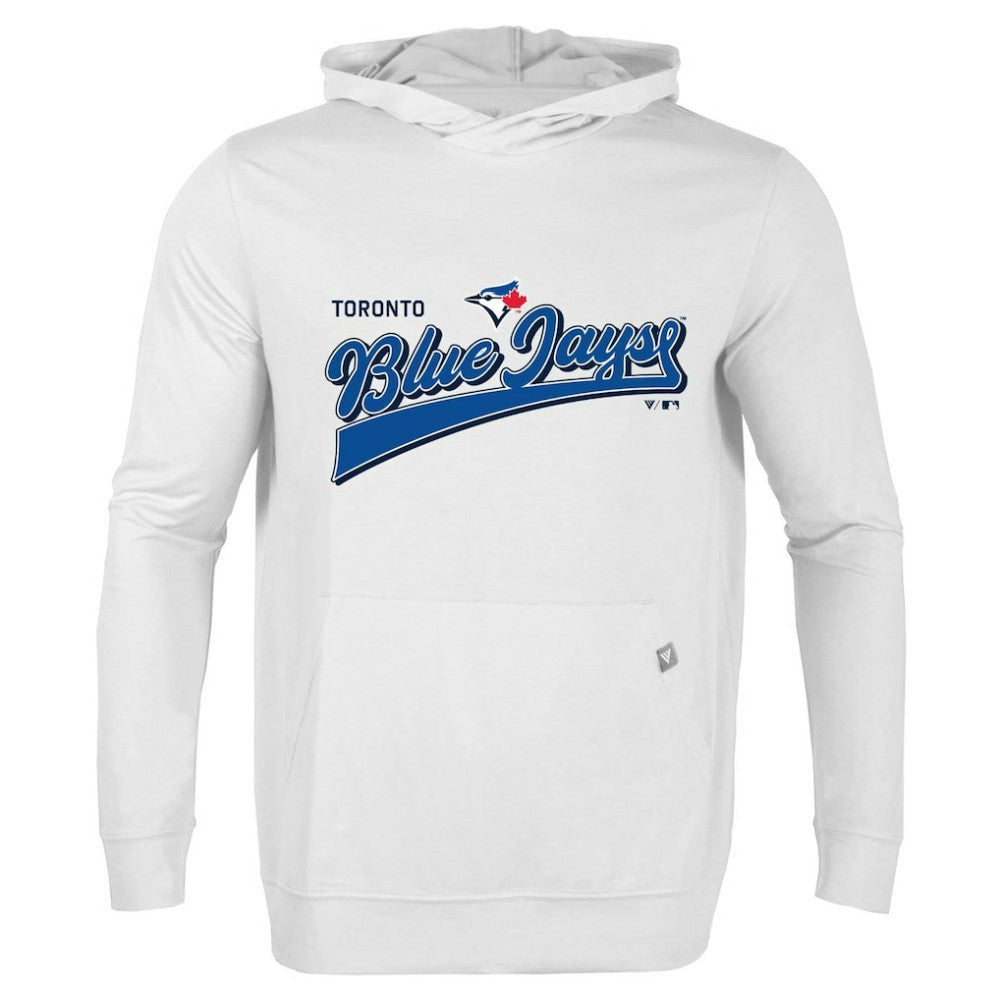 Toronto Blue Jays Levelwear Relay 2.0 Retro Pullover Hoodie - White Hoodies