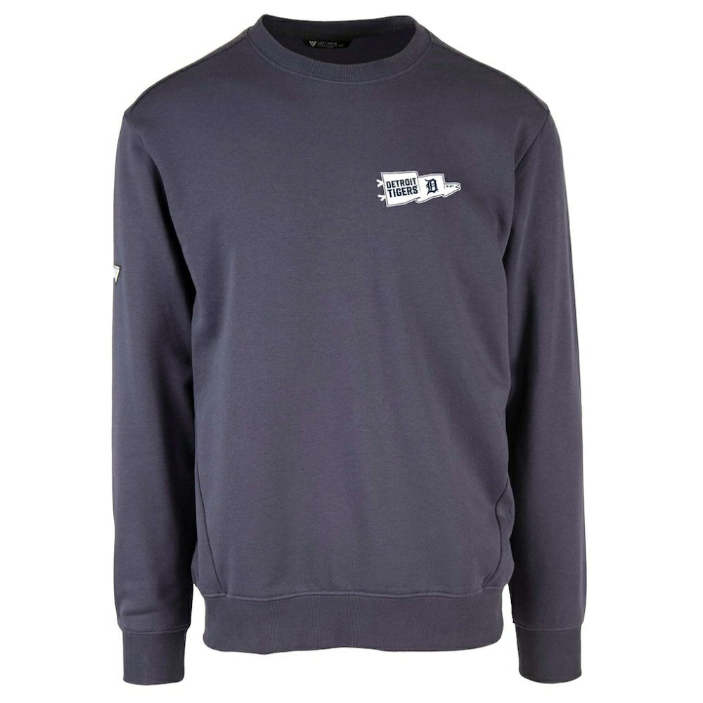 Detroit Tigers Levelwear Zane Rafters Pullover Sweatshirt - Navy Pullover