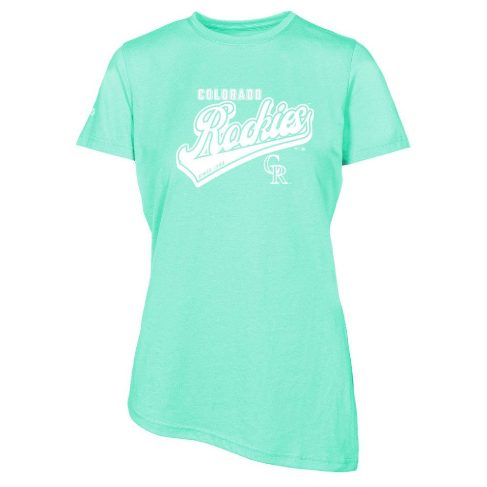 Colorado Rockies Levelwear Women's Birch Sweep T-Shirt - Mint T-shirts