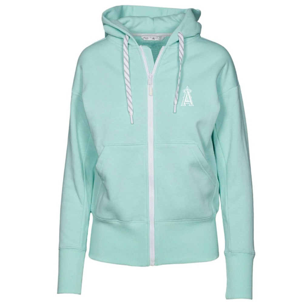 Los Angeles Angels Levelwear Women's Gardinia Core Full-Zip Hoodie - Mint Hoodies
