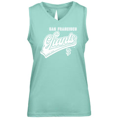 San Francisco Giants Levelwear Women's Paisley Sweep V-Neck Tank Top - Mint Tanks
