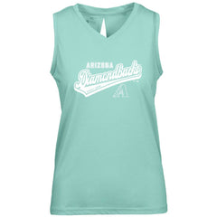 Arizona Diamondbacks Levelwear Women's Paisley Sweep V-Neck Tank Top - Mint Tanks