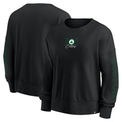 Boston Celtics Women's Oversized Game Day Pullover Sweatshirt Black